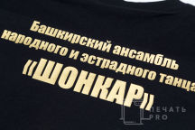 Черные футболки с логотипом «ШОНКАР»