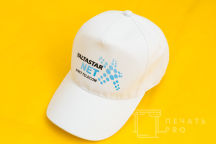 Белые бейсболки с логотипом «YALTASTAR»